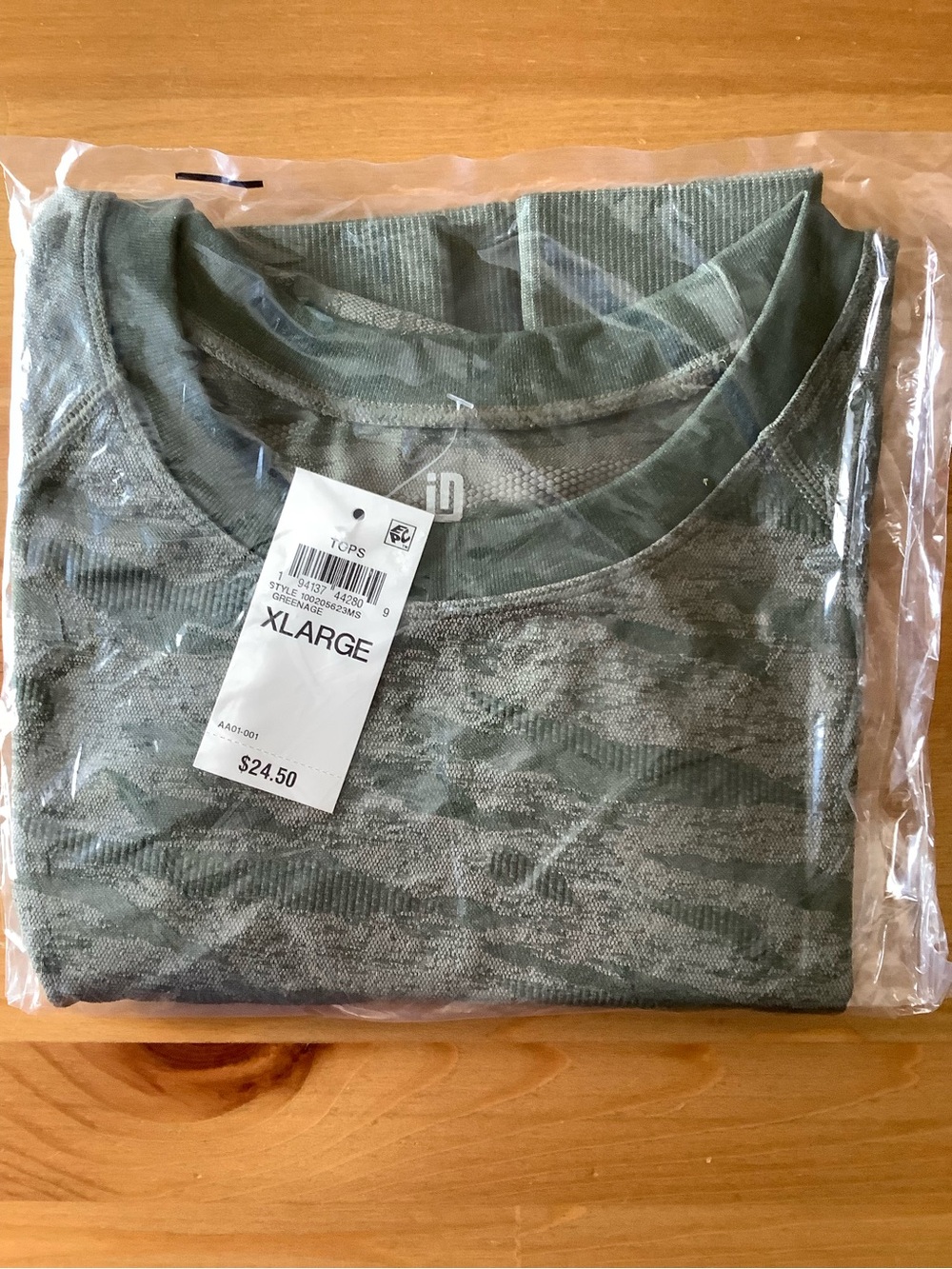 ID Ideology~X-Large~Printed Seamless Short-Sleeve Cropped Top